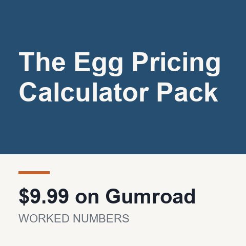 The Egg Pricing Calculator Pack