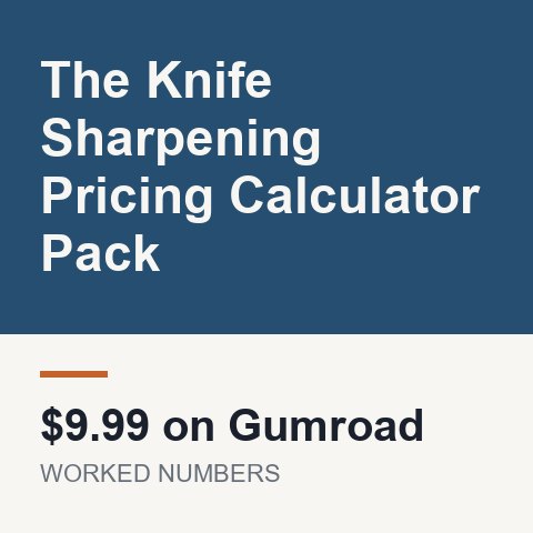 The Knife Sharpening Pricing Calculator Pack