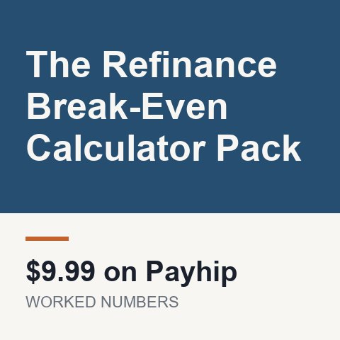 The Refinance Break-Even Calculator Pack