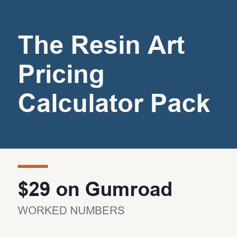 The Resin Art Pricing Calculator Pack