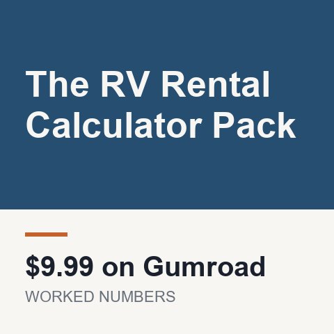 The RV Rental Calculator Pack