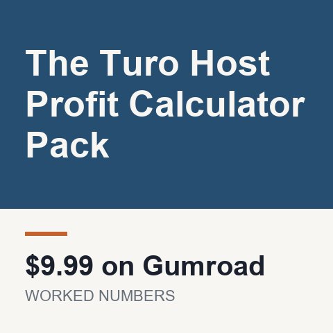 The Turo Host Profit Calculator Pack